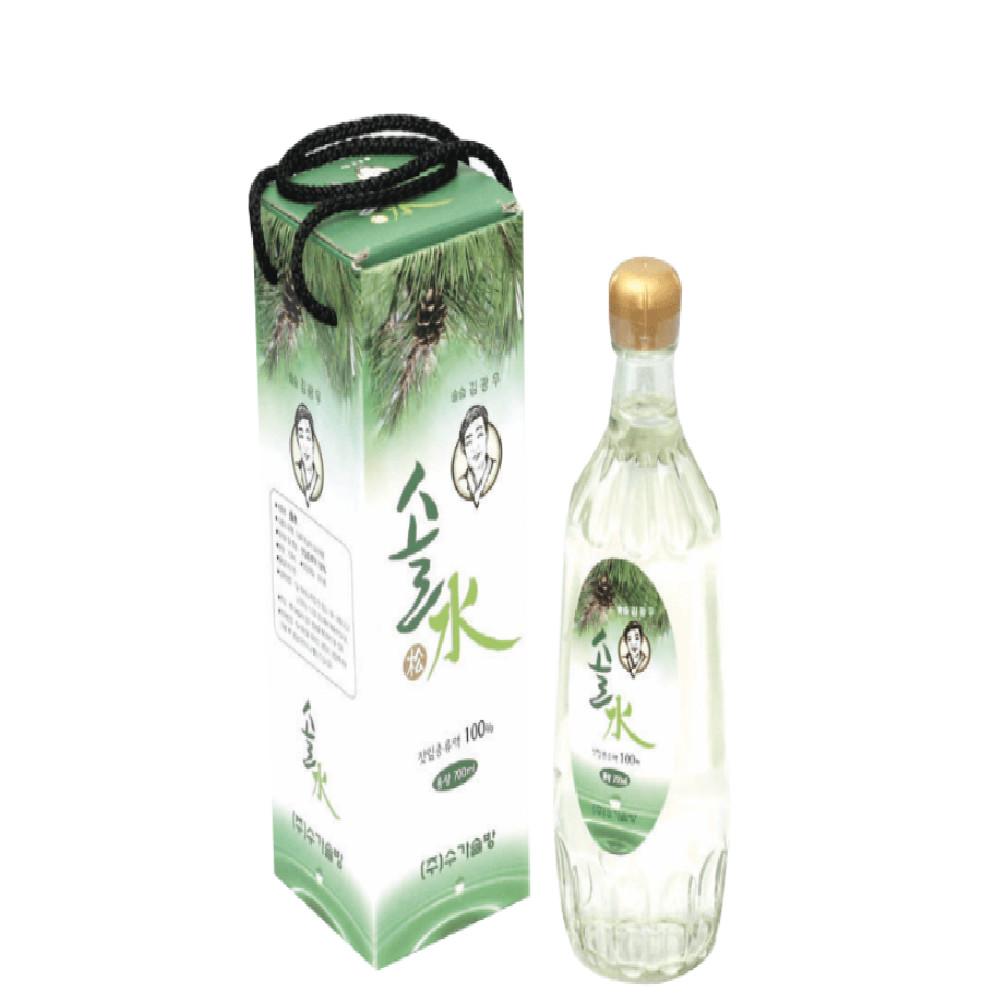 솔수 무송진 무농약 솔잎차 솔잎 착즙액 증류수 700ml
