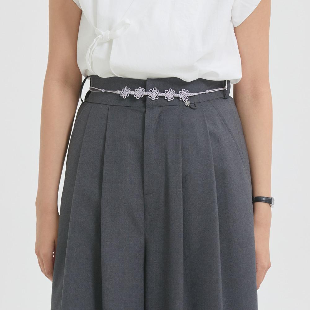 매듭 체인 허리띠 [그레이]