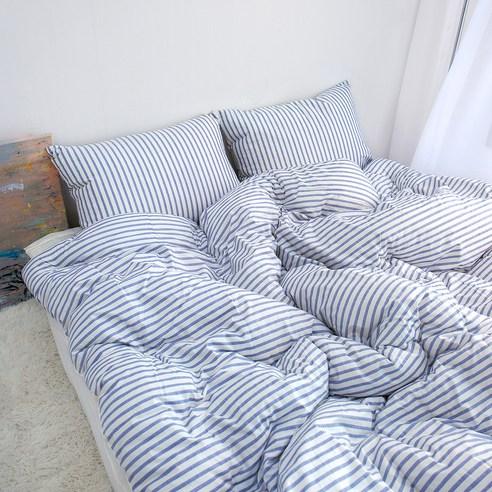 그래이불 국내 제조 순수 유기농 오가닉 스트라이프 코튼100 호텔 침구세트 - 이불세트 | 쿠팡