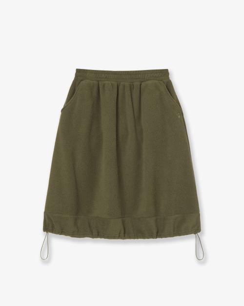BALLOON FLEECE SKIRT [OLIVE]