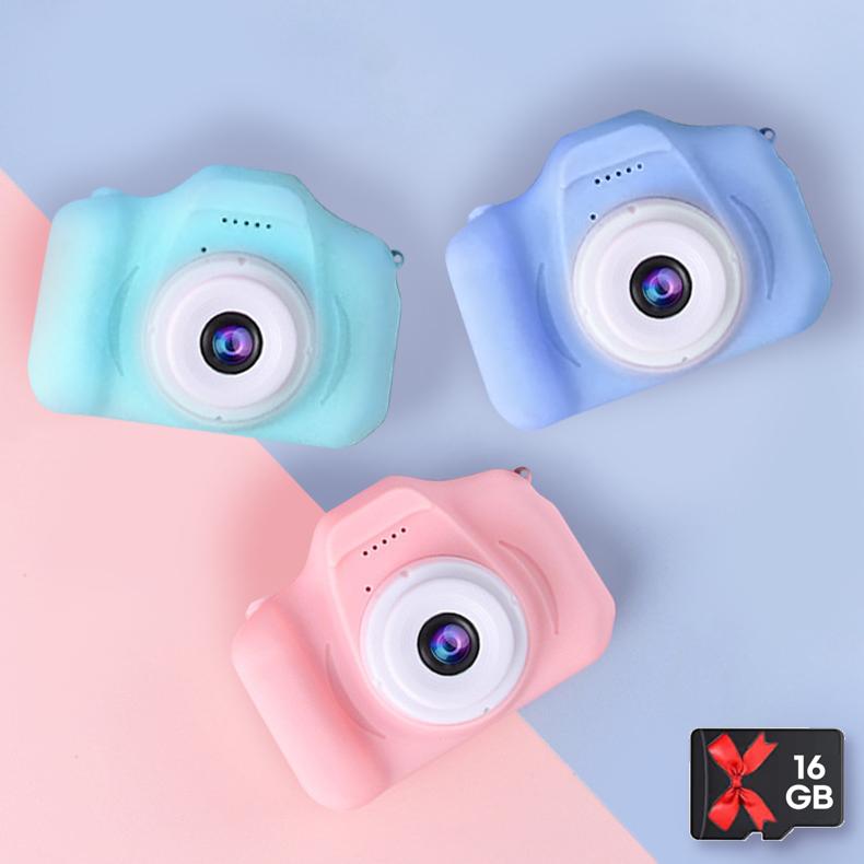어린이 카메라 키즈 유아용 미니 사진기 캠코더 조카선물 (+SD카드 16G포함)