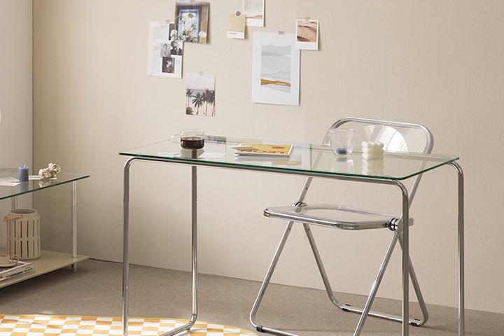 시니컬T 1000 사각 강화 유리 데스크/책상/티테이블