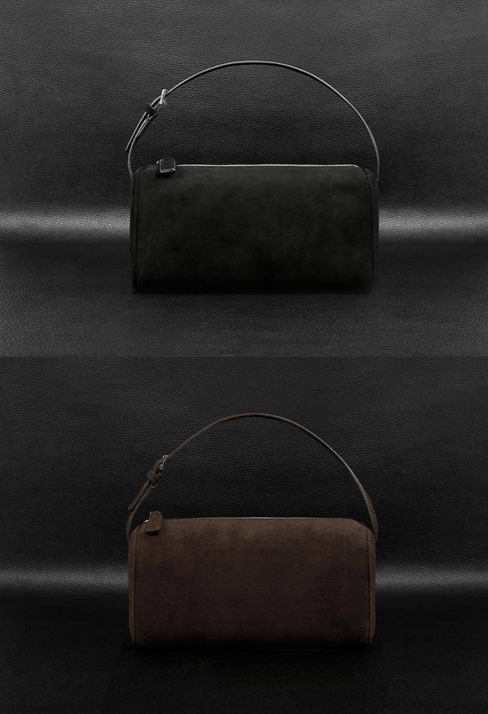 이태리 90s 스웨이드 바게트백