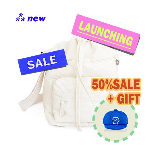 ★기간한정★스트링 버킷백_ivory