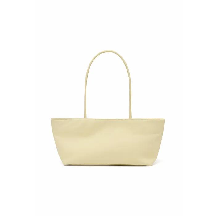 Nylon Baguette Shopper Bag Butter