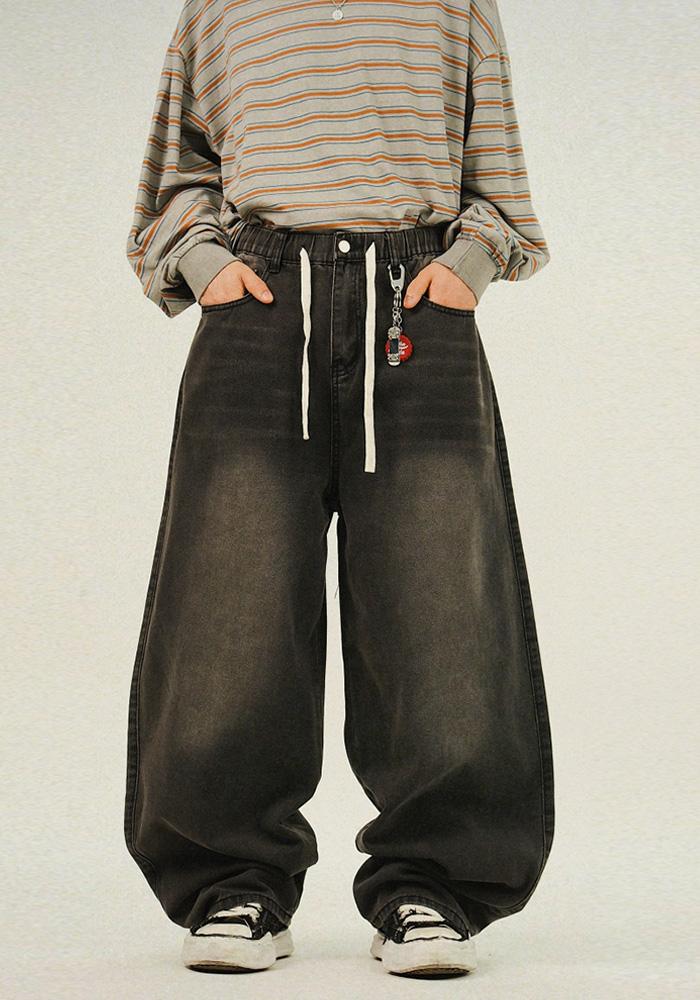 [주문폭주/흑청컬러 12월 넷째주 입고예정/나머지 당일출고][노마진기획, 25800원] WNN Vintage Washing Balloon Denim Pants