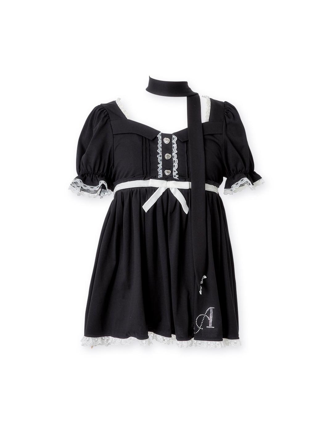 Neck ribbon & heart bijou baby doll 【公式通販】