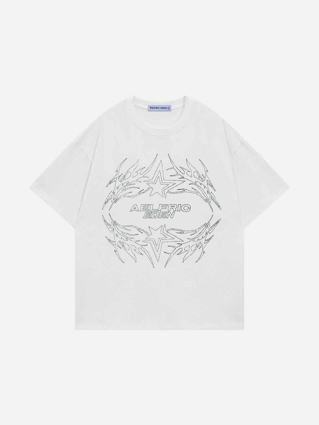 Aelfric Eden Thorny Star Graphic Tee - White / S