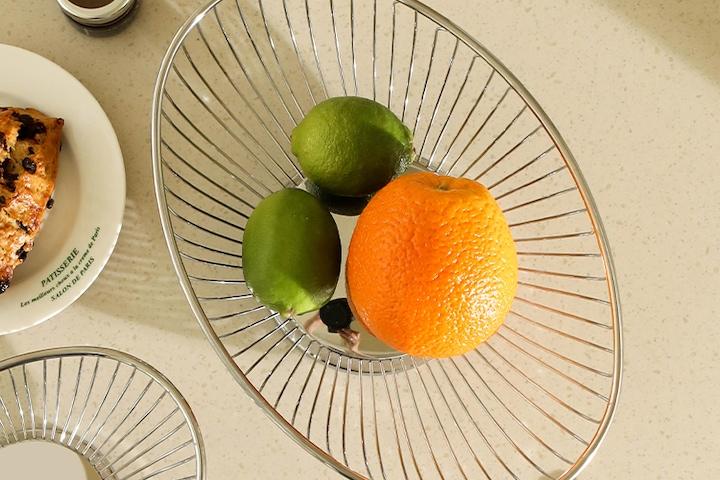 스틸렌 304올스텐 과일바구니 채반 물빠짐 트레이 타원형