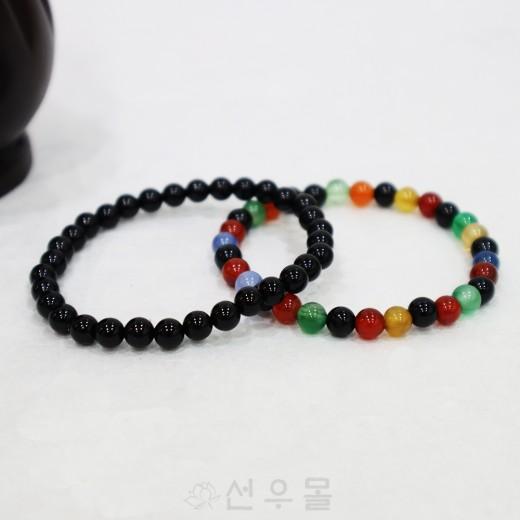 원석 6mm 팔찌 합장주 천연원석 원석팔찌 염주팔찌