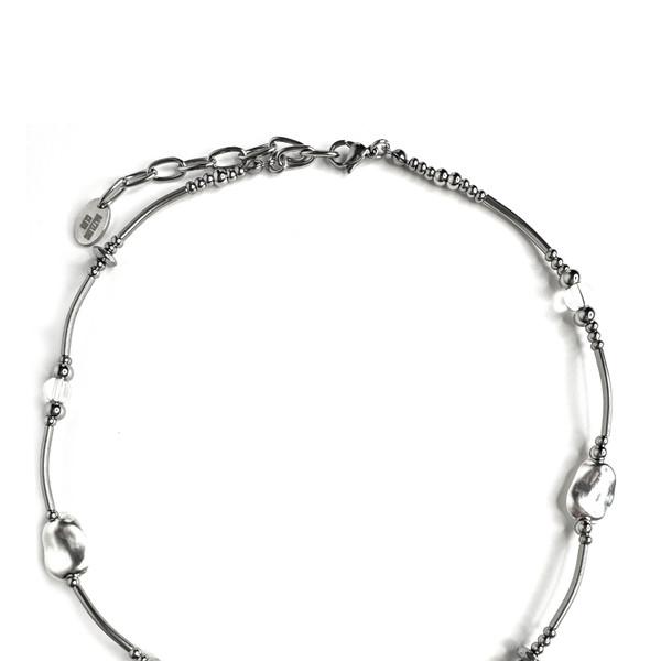 Metalic Stone Necklace