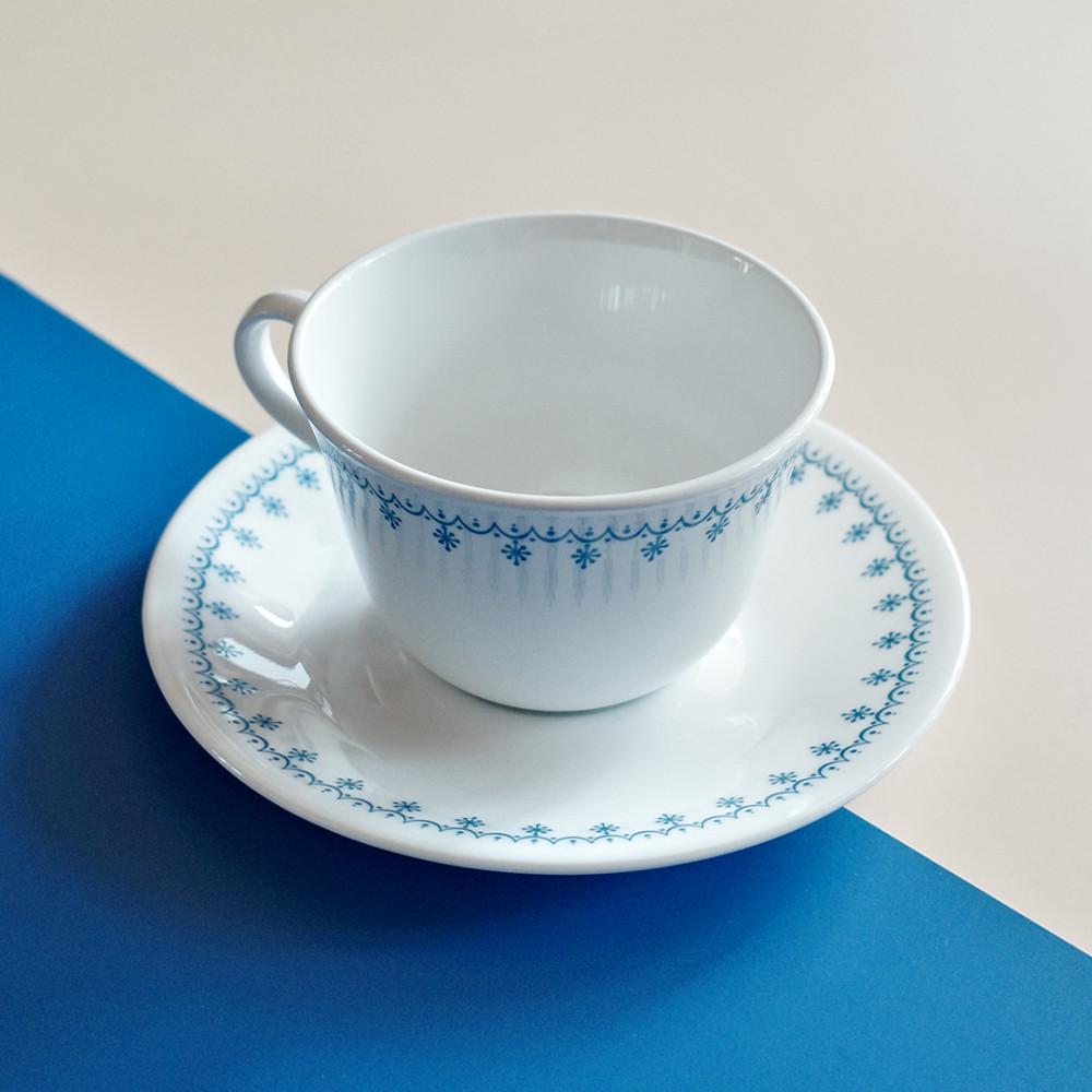 빈티지 코렐 스노우플레이크 Corelle Snowflake 미국커피잔 빈티지 찻잔세트