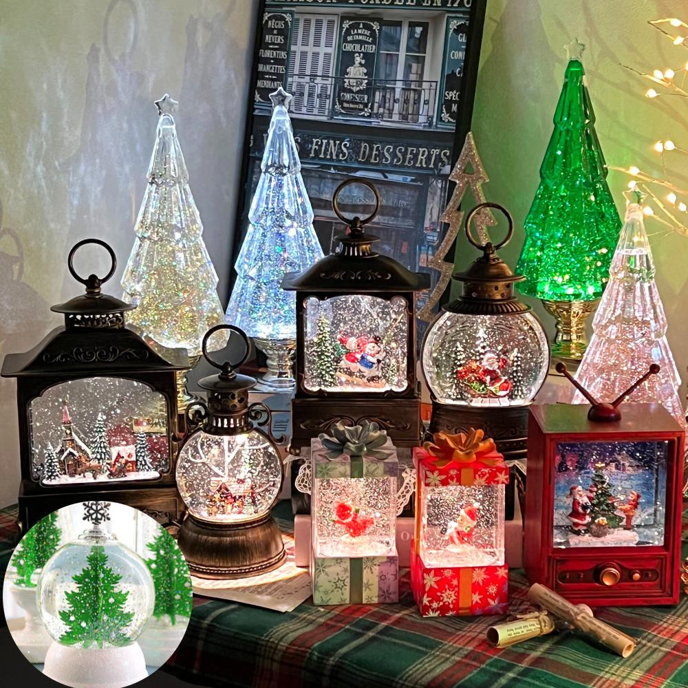 샬몽스델리 크리스마스 오르골 스노우볼 워터볼 마을 산타 랜턴 티비 무드등 인테리어 선물