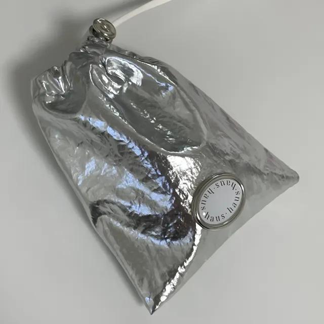 glitter airpods pouch(silver/white)