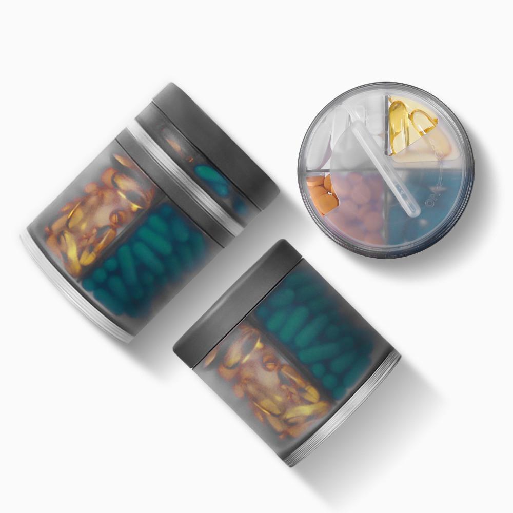 KIGI 분리형약통 다용도 휴대용 알약케이스 데일리 알약통 보관함 영양제정리