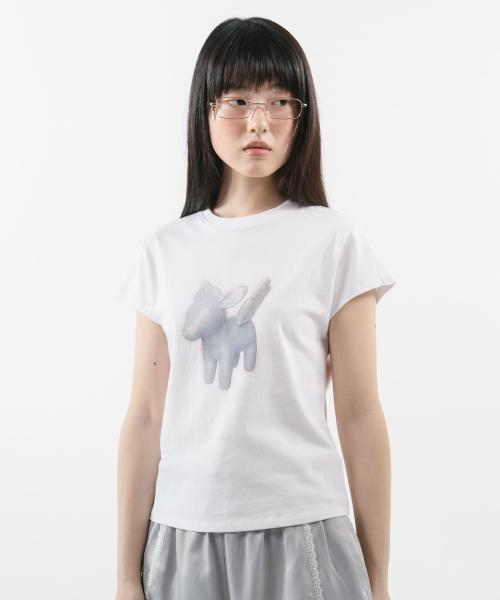 ANGEL DEER BABY T-SHIRT [WHITE]