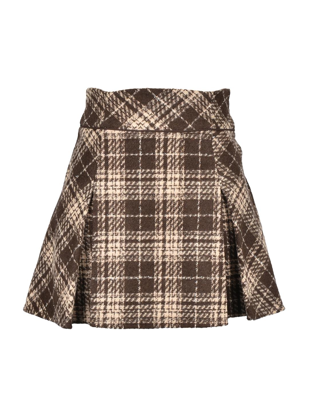 Check Tight Mini Skirt