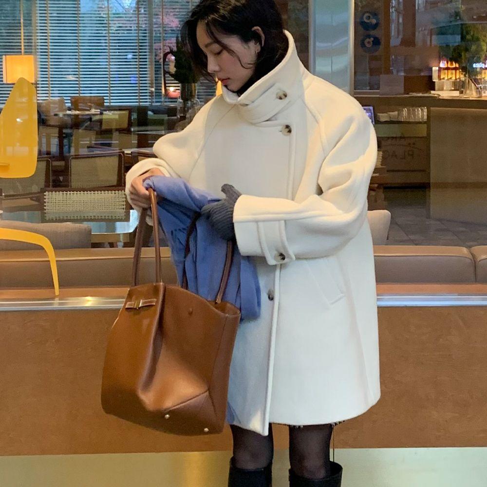 (2COLOR)HALF DOUBLE PEA COAT