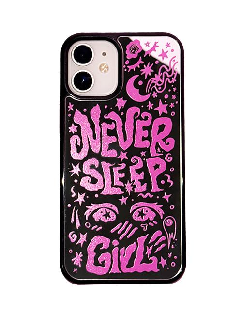 Never sleep girl case (미러 범퍼)