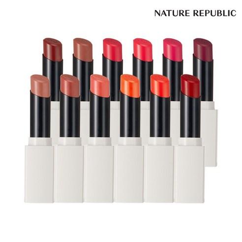 네이처리퍼블릭 립 스튜디오 쉬어 글로우 립스틱, 06 레드 드리즐