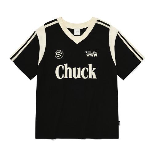 [3차 리오더] Chuck Uniform V-Neck T-Shirt, Black