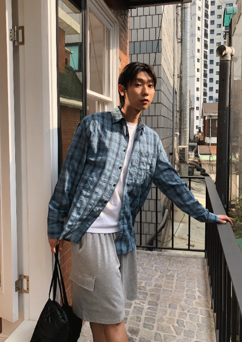 미르 세이닝 체크 셔츠