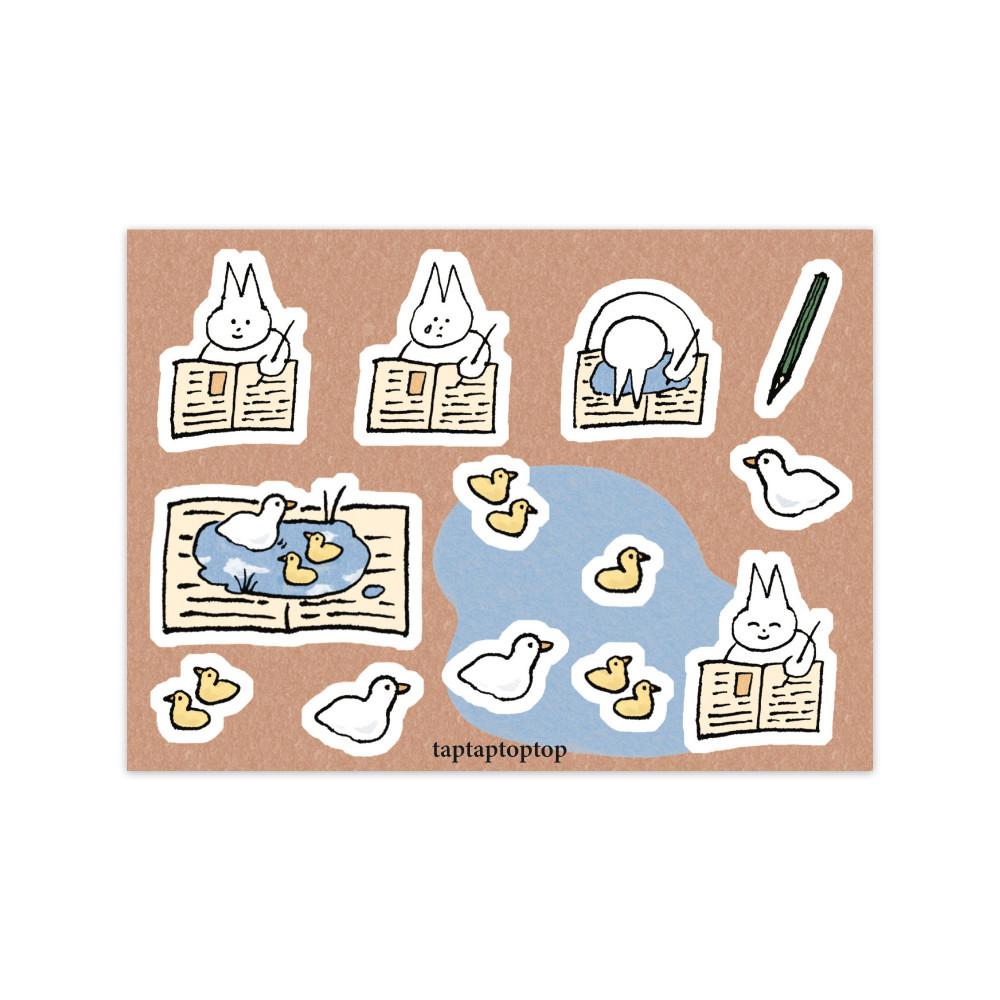 [taptaptoptop] 일기와 오리가족 스티커