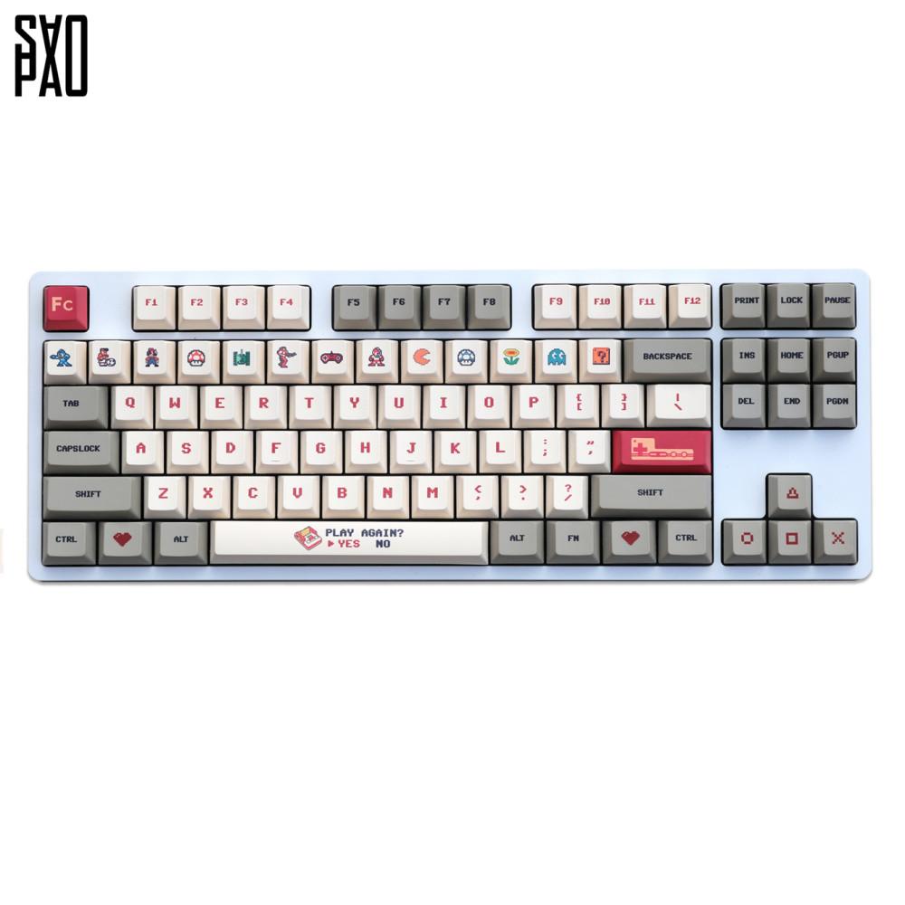 사오파오 마리오 체리 키캡 PBT 염료승화 (2가지), 108키