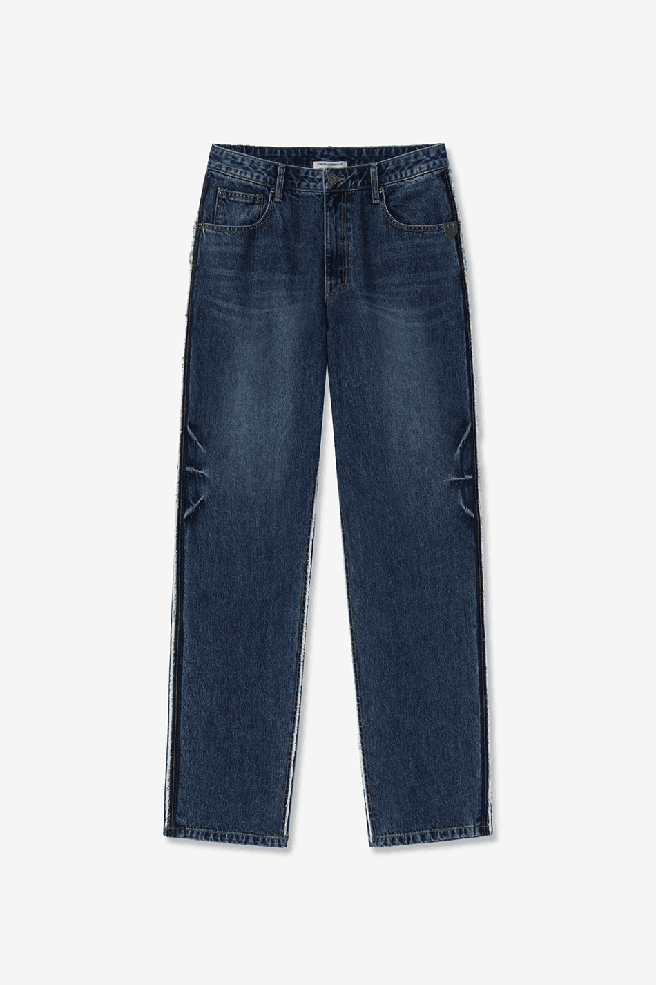 Raw side edge denim_Blue