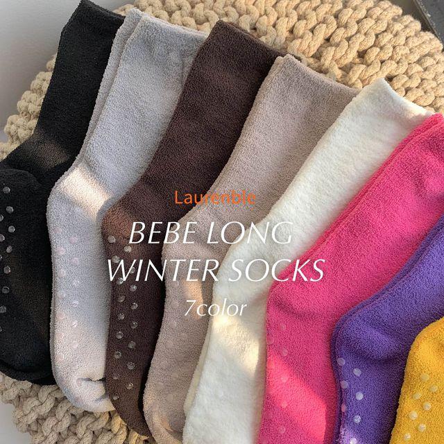 미끄럼방지 베베롱 수면양말 임산부 수족냉증 요가 필라테스 운동 헬스 논슬립 양말 장목 겨울 보온 미끄럼방지 패드