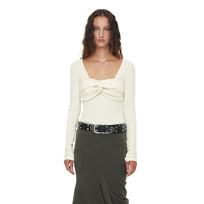FRONT TWIST TOP / IVORY