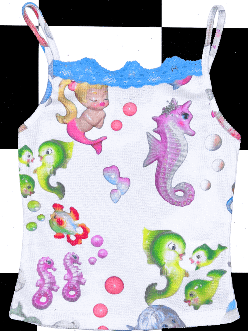 MERMAID WAFFLE TANK