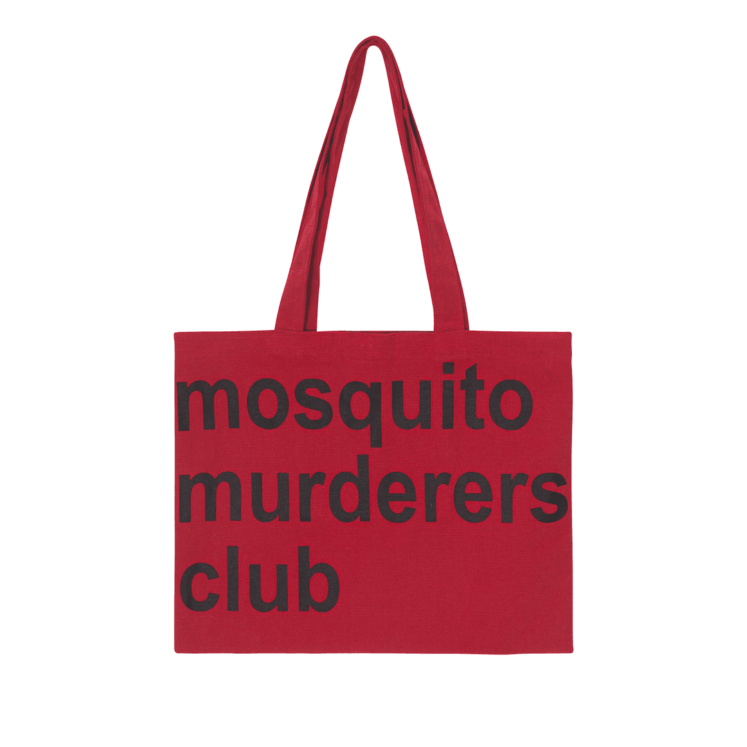 mosquito murderers club TOTE BAG (Red)