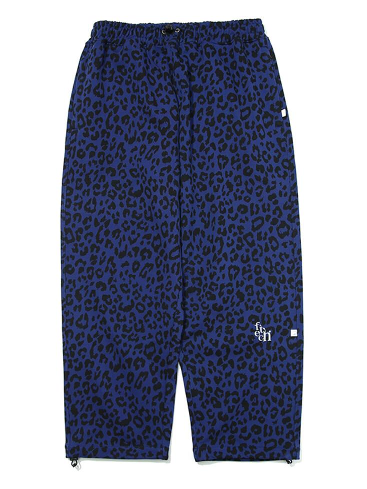 U.S COTTON LEOPARD PANTS NAVY