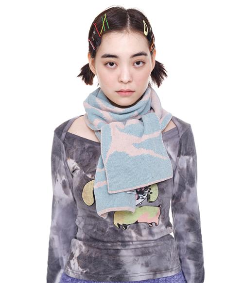 Soft shape muffler_mint