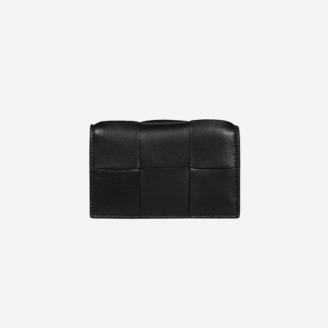 Bottega Veneta Cassette Business Card Case Black