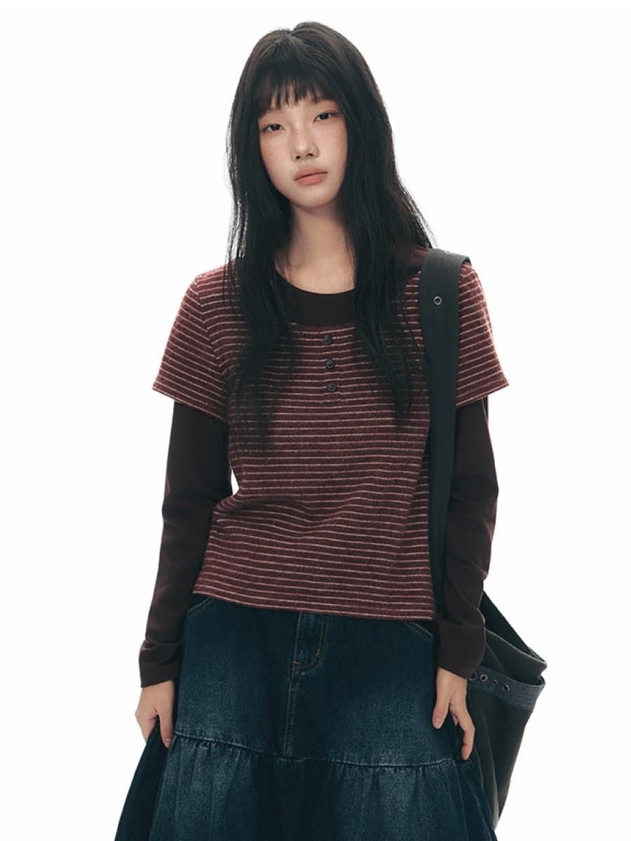 TAKEANAP Fleece Duo Layer Top (2color)