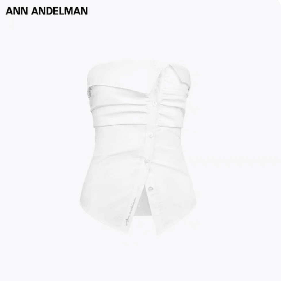 ANN ANDELMAN 2507 解构抹胸衬衫上衣