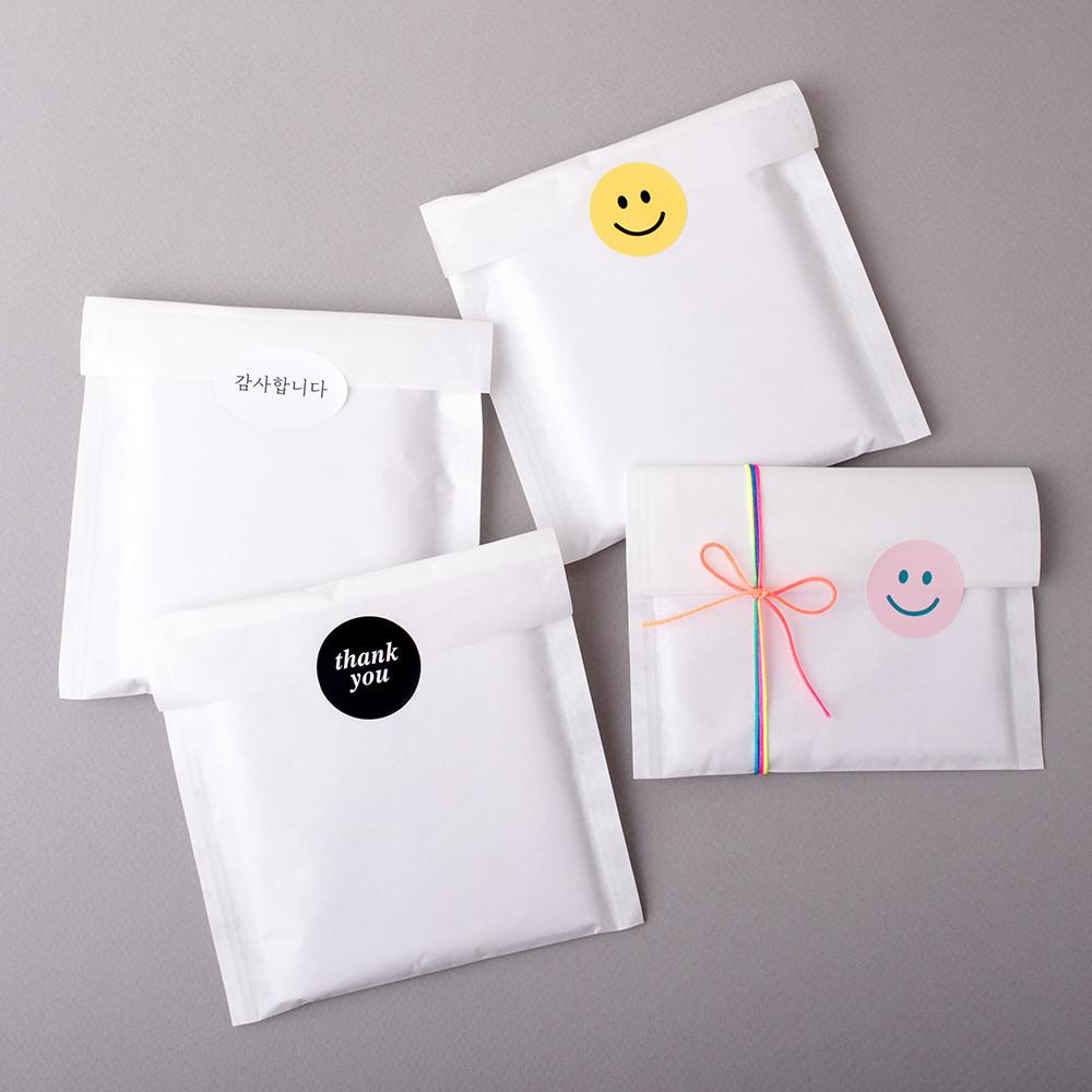 미니 페이퍼백 200매 종이 봉투 엽서 반투명 S화이트