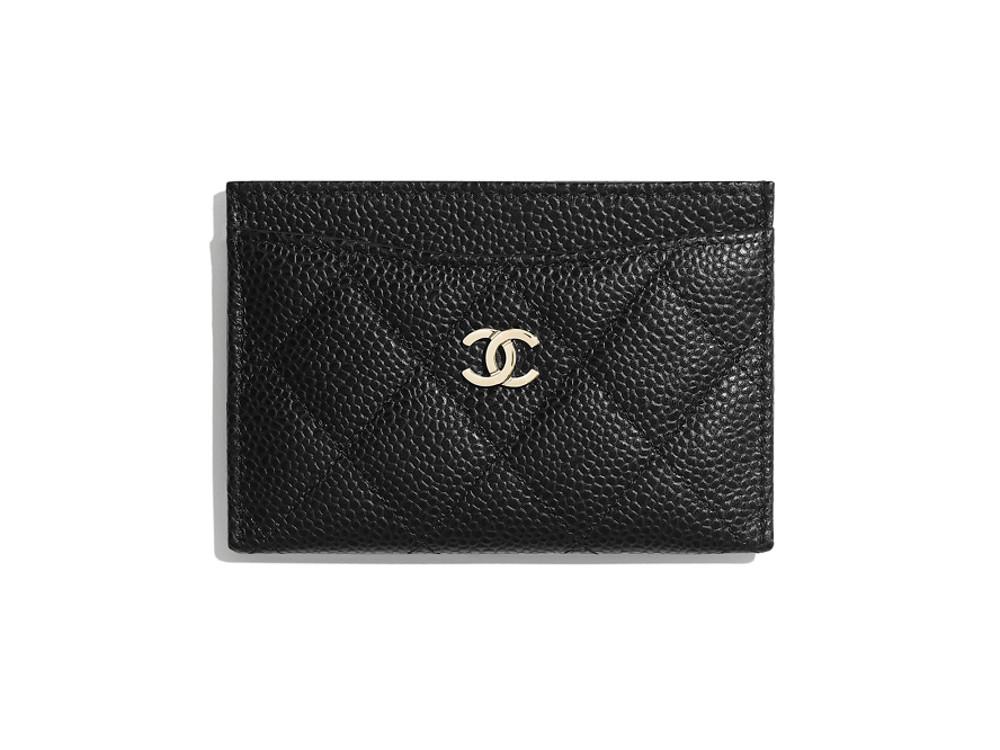 샤넬 클래식 카드 홀더 캐비어 AP0213
