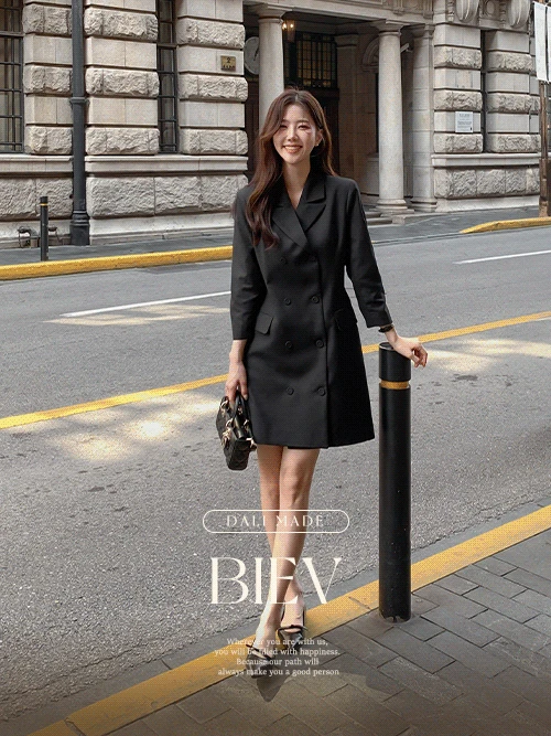 [Dali made/premium]비에브 더블 자켓 미니 원피스(봄하객룩/고퀄리티보장)