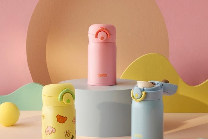보온보냉 원터치 텀블러 마이디자인 보틀2 JNR-251K 기본스티커포함 유치원 어린이집물병