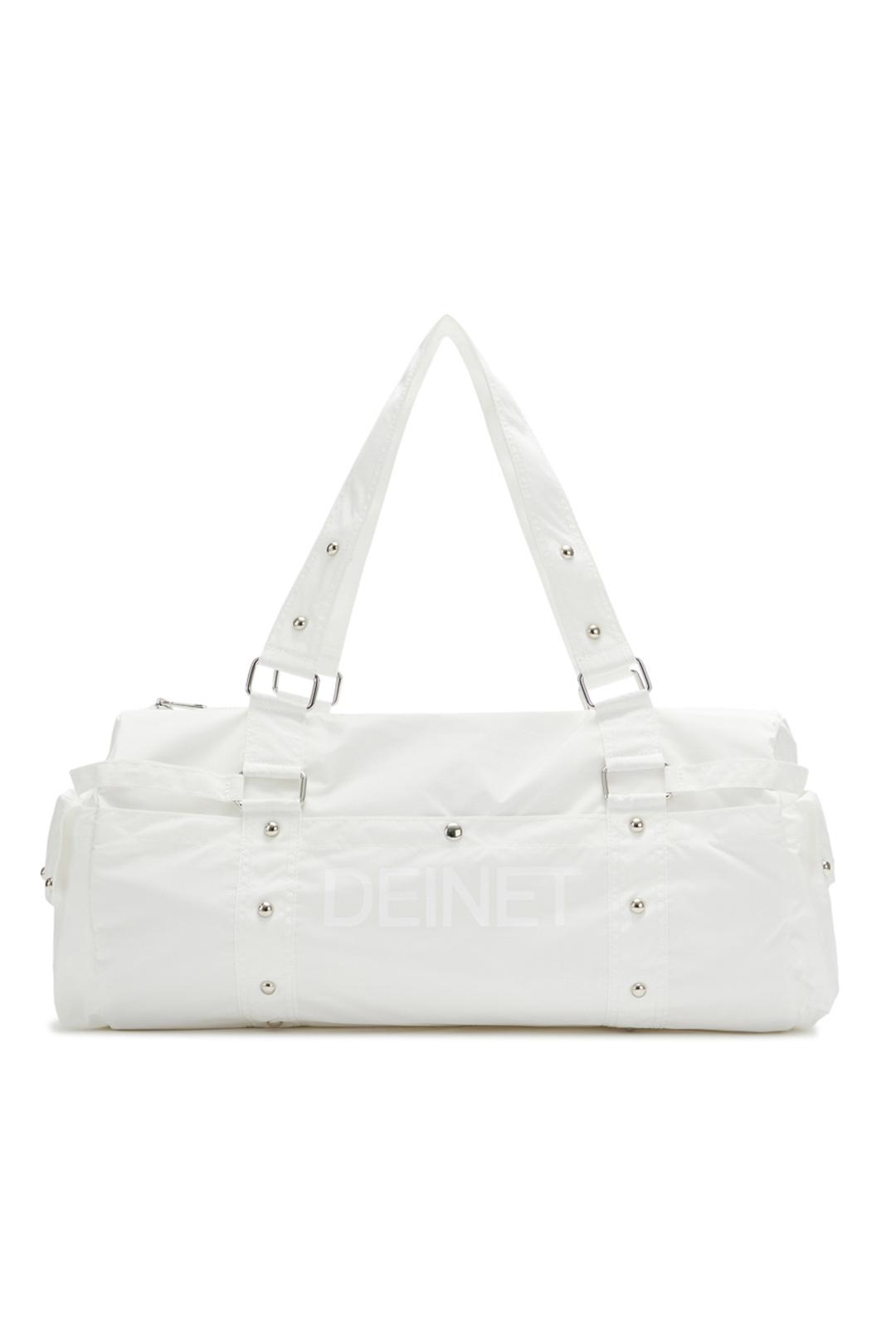DEINET LOGO DUFFLE BAG IN WHITE