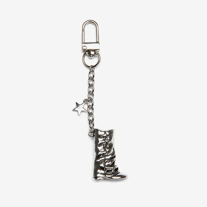 WRINKLE BOOTS KEYRING SILVER