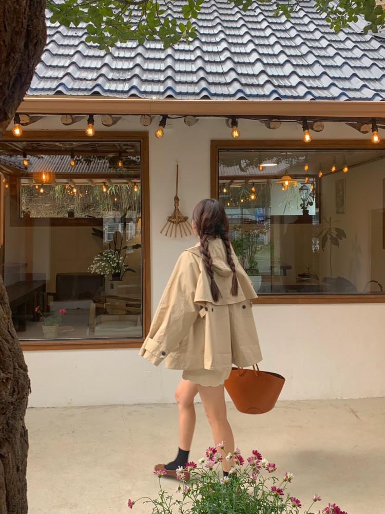 베이커 후드 야상자켓 / 후드자켓 트렌치자켓