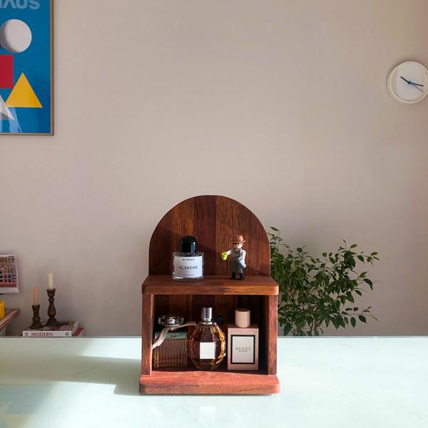 엘립스 선반 박스형 원목 소품정리 선반