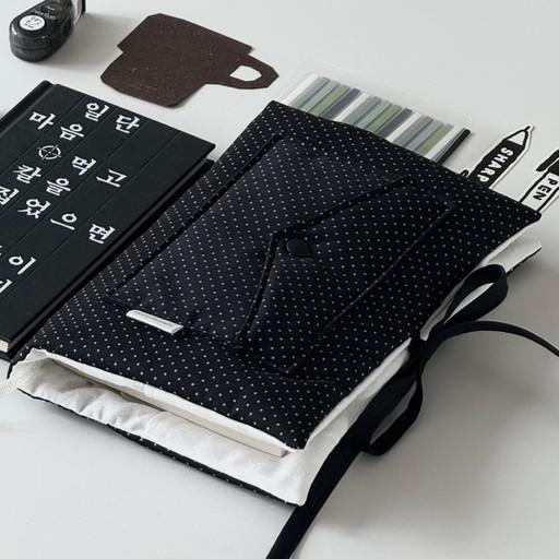 팬레터 블랙 도트 북 & 다이어리 커버 (커스텀)