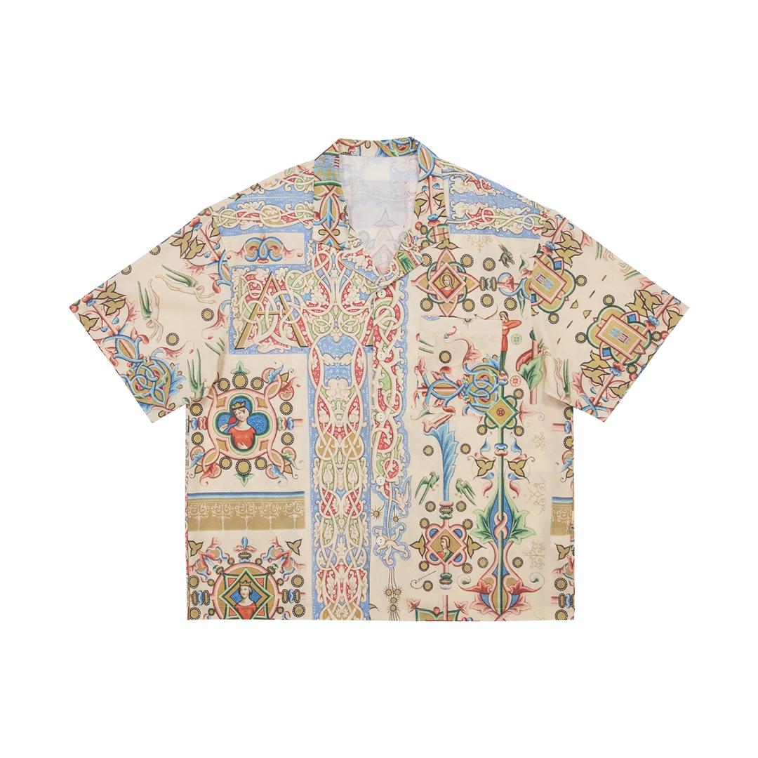 60S COTTON ART HAWAIIAN SHIRTS-CR