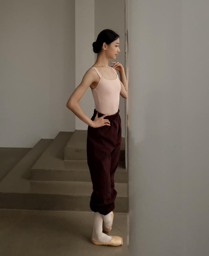 (보르도) 코팅 & 스판 발레 땀복팬츠 땀복 바지