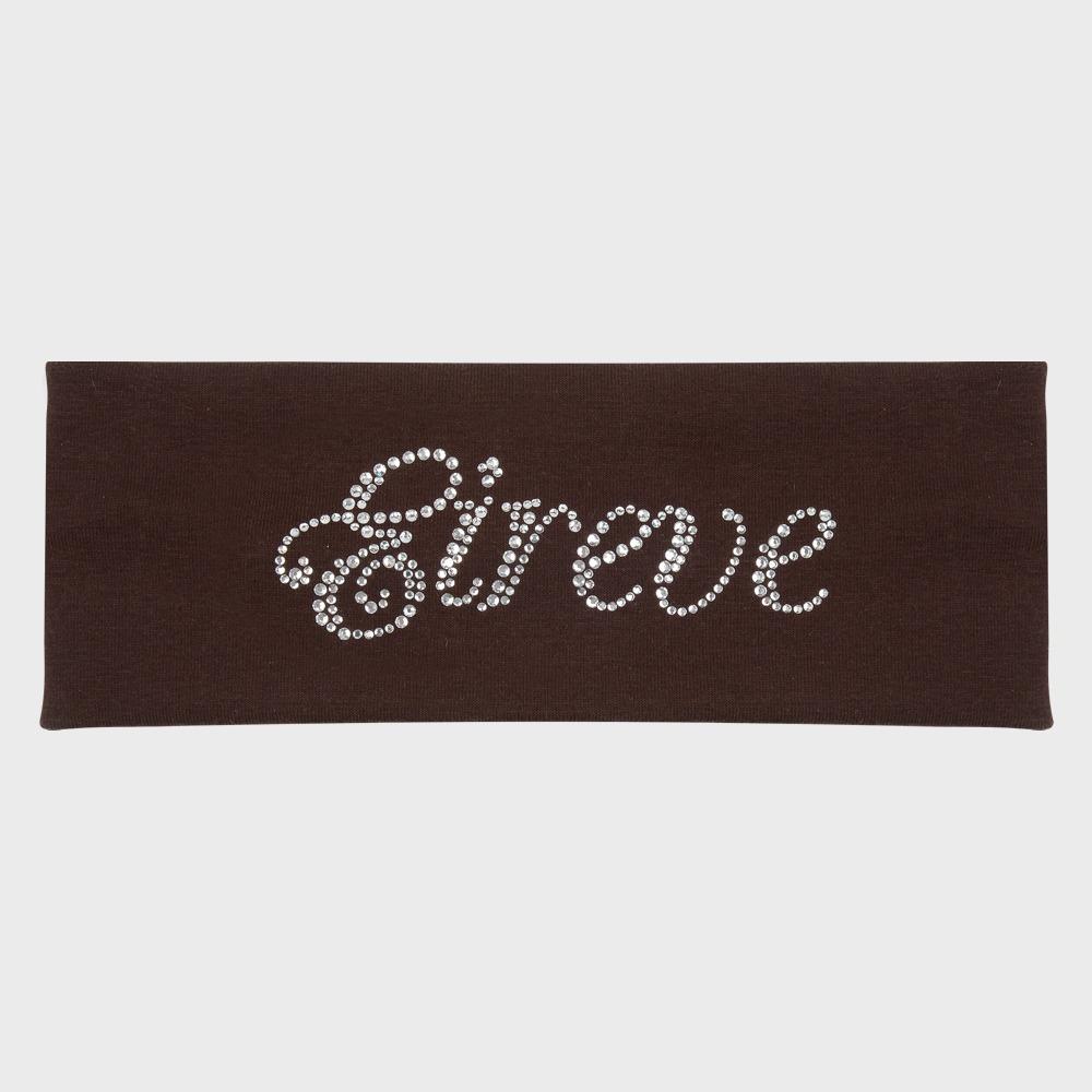 LETTERING HAIR BAND (BROWN)